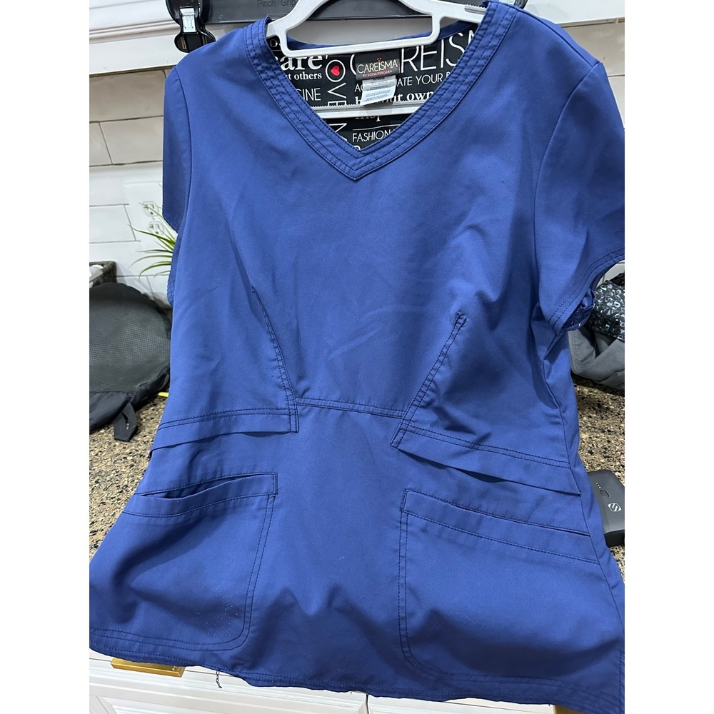 careisma by sophia vergara medium scrub top navy